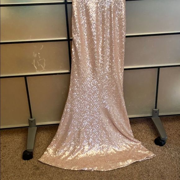 Dress the Population Sequined One-Shoulder Gown - Picture 5 of 9